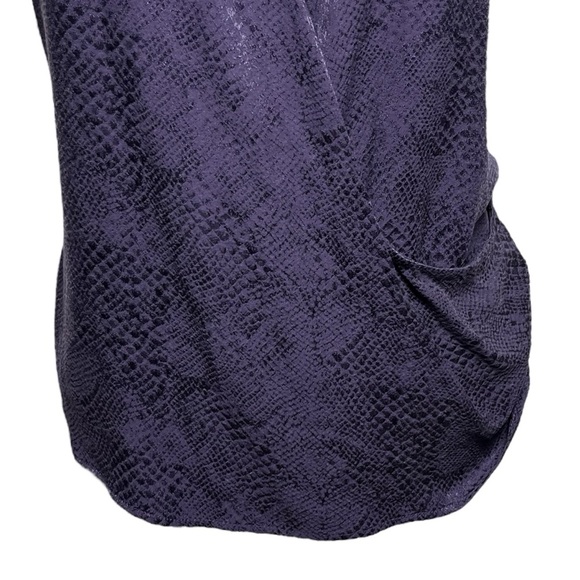 Ramy Brook Meredeth Python Dark Blue Sleeveless Halter Neck Top Size Small - Picture 3 of 9